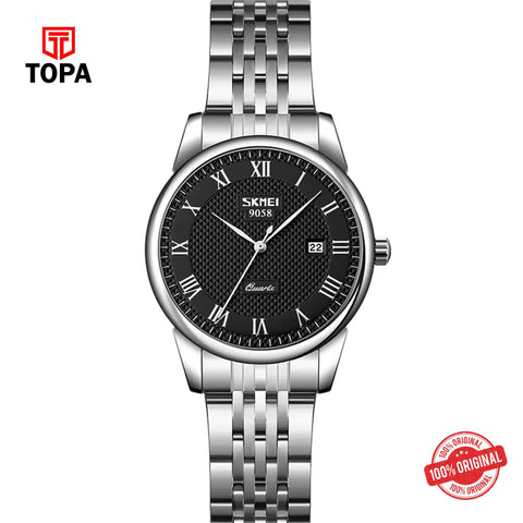 Topa Skmei-9058-CH-BLK-Metal-Band-Women-Watch - Product Image 1