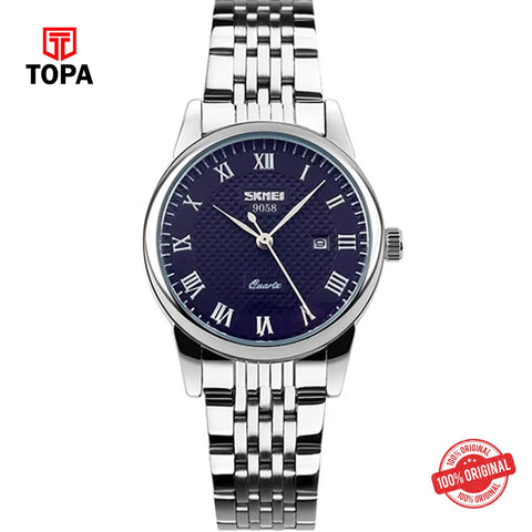 Topa Skmei-9058-CH-BLU-Metal-Band-Women-Watch - Product Image 1