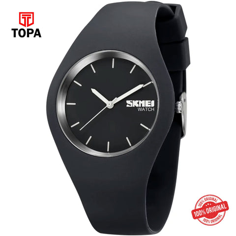 Topa Skmei-9068-BLK-Rubber-Band-Men-Watch - Product Image 1