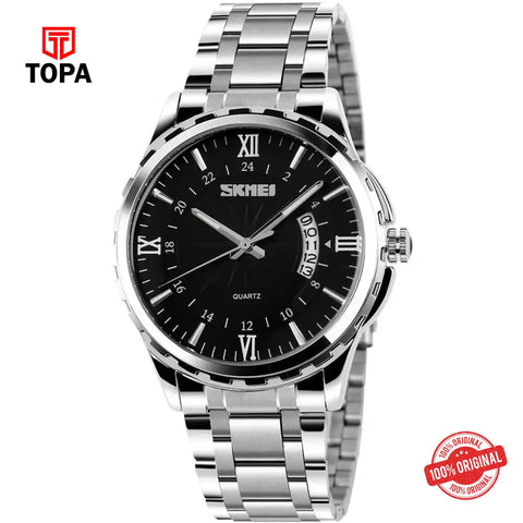 Topa Skmei-9069-CH-BLK-Metal-Band-Men-Watch - Product Image 1