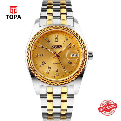 Topa Skmei-9098-L-TTGLD-GLD-Metal-Band-Women-Watch - Product Image 1