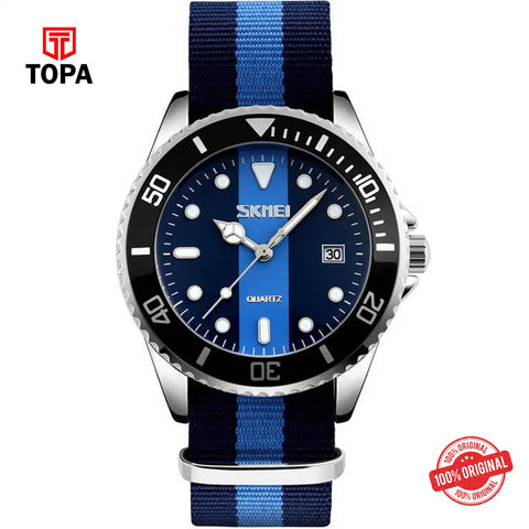 Topa Skmei-9133-CH-BLU-Nylon-Band-Men-Watch - Product Image 1