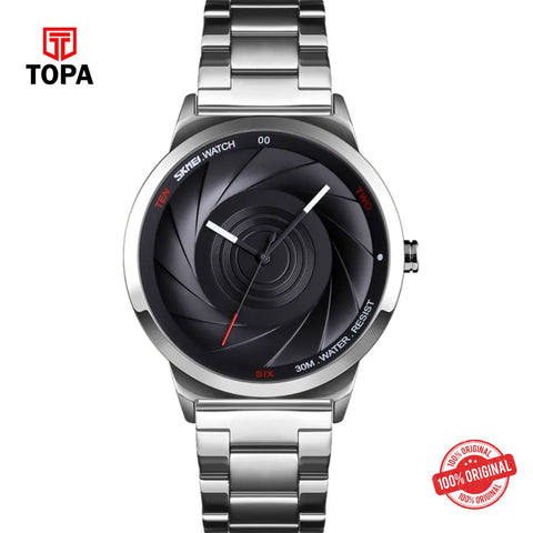 Topa Skmei-9210-G-CH-BLK-Metal-Band-Men-Watch - Product Image 1
