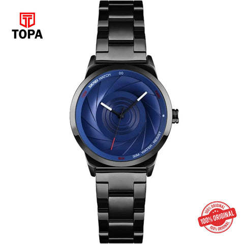 Topa Skmei-9210-L-BLK-BLU-Metal-Band-Women-Watch - Product Image 1