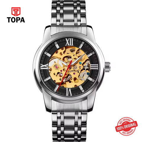 Topa Skmei-9222-G-CH-BLK-Automatic-Metal-Band-Men-Watch - Product Image 1