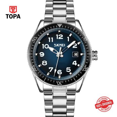 Topa Skmei-9232-CH-BLU-Metal-Band-Men-Watch - Product Image 1