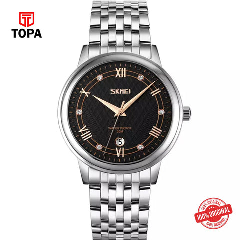 Topa Skmei-9272-CH-BLK-Metal-Band-Men-Watch - Product Image 1