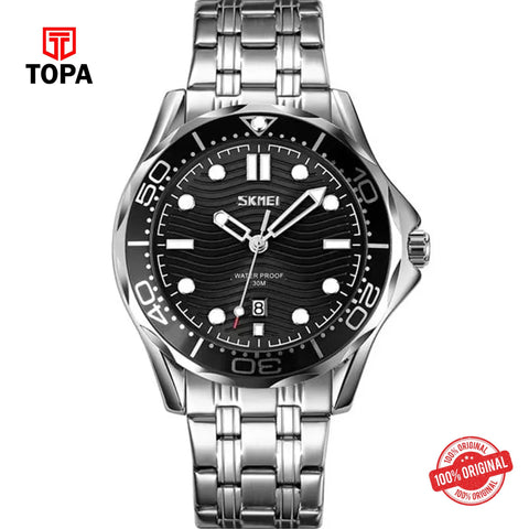 Topa Skmei-9276-CH-BLK-Metal-Band-Men-Watch - Product Image 1