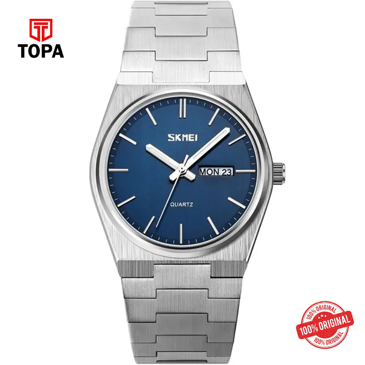 Topa Skmei-9288-CH-BLU-Metal-Band-Men-Watch - Product Image 1
