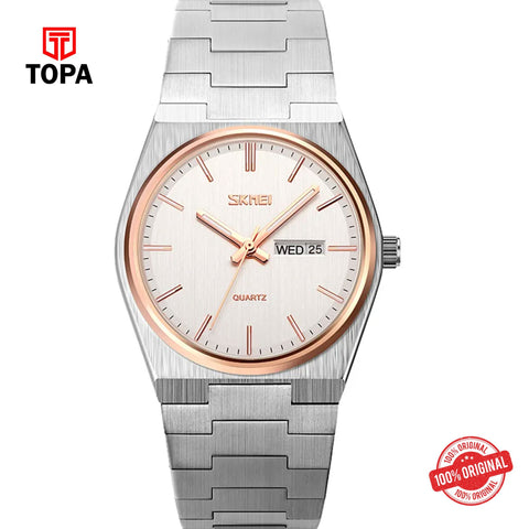 Topa Skmei-9288-G-CH-WHTRG-Metal-Band-Men-Watch - Product Image 1