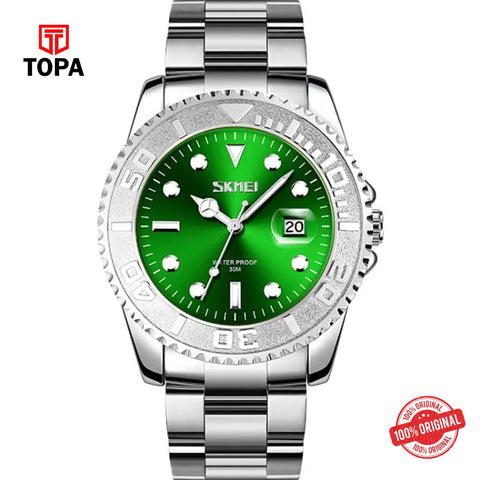 Topa Skmei-9295-CH-GRN-Metal-Band-Men-Watch - Product Image 1