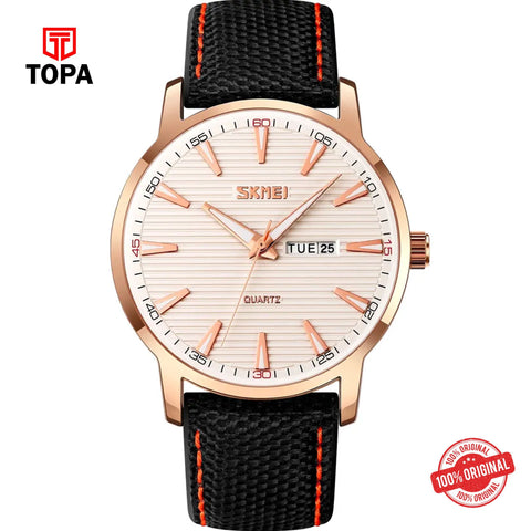 Topa Skmei-9303-RSBLK-WHT-Nylon-Band-Men-Watch - Product Image 1