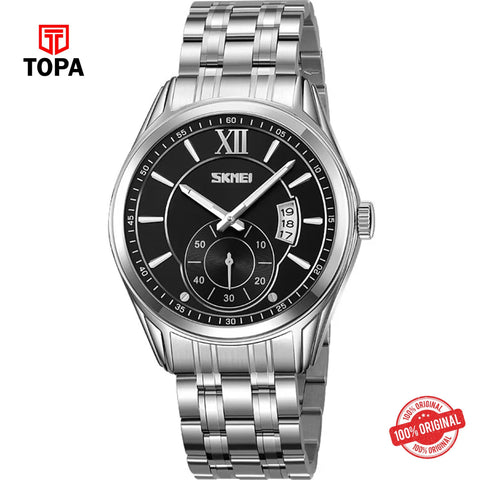 Topa Skmei-9319-G-CH-BLK-Metal-Band-Men-Watch - Product Image 1