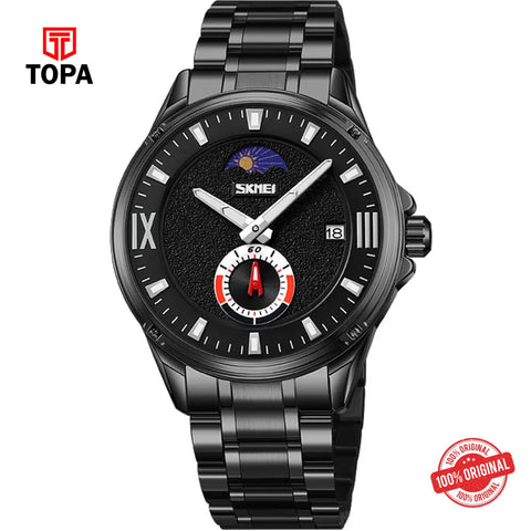 Topa Skmei-9326-G-BLK-Metal-Band-Men-Watch - Product Image 1