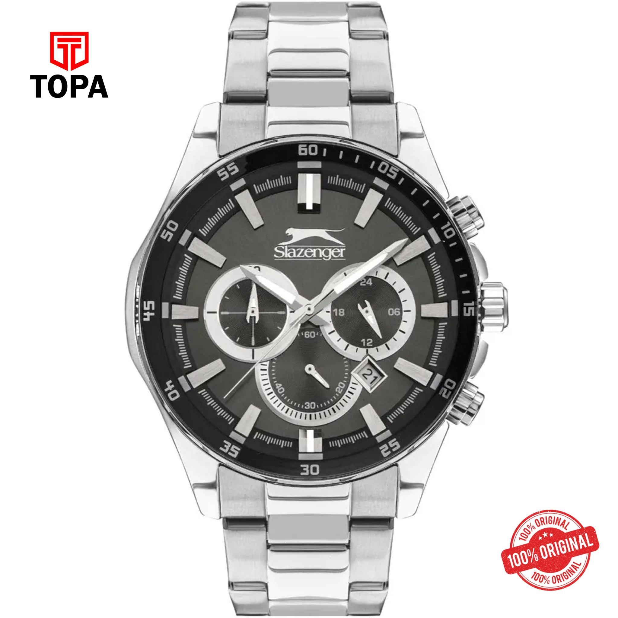 Topa Slazenger-SL.09.2078.2.01-Metal-Band-Men-Watch - Product Image 1