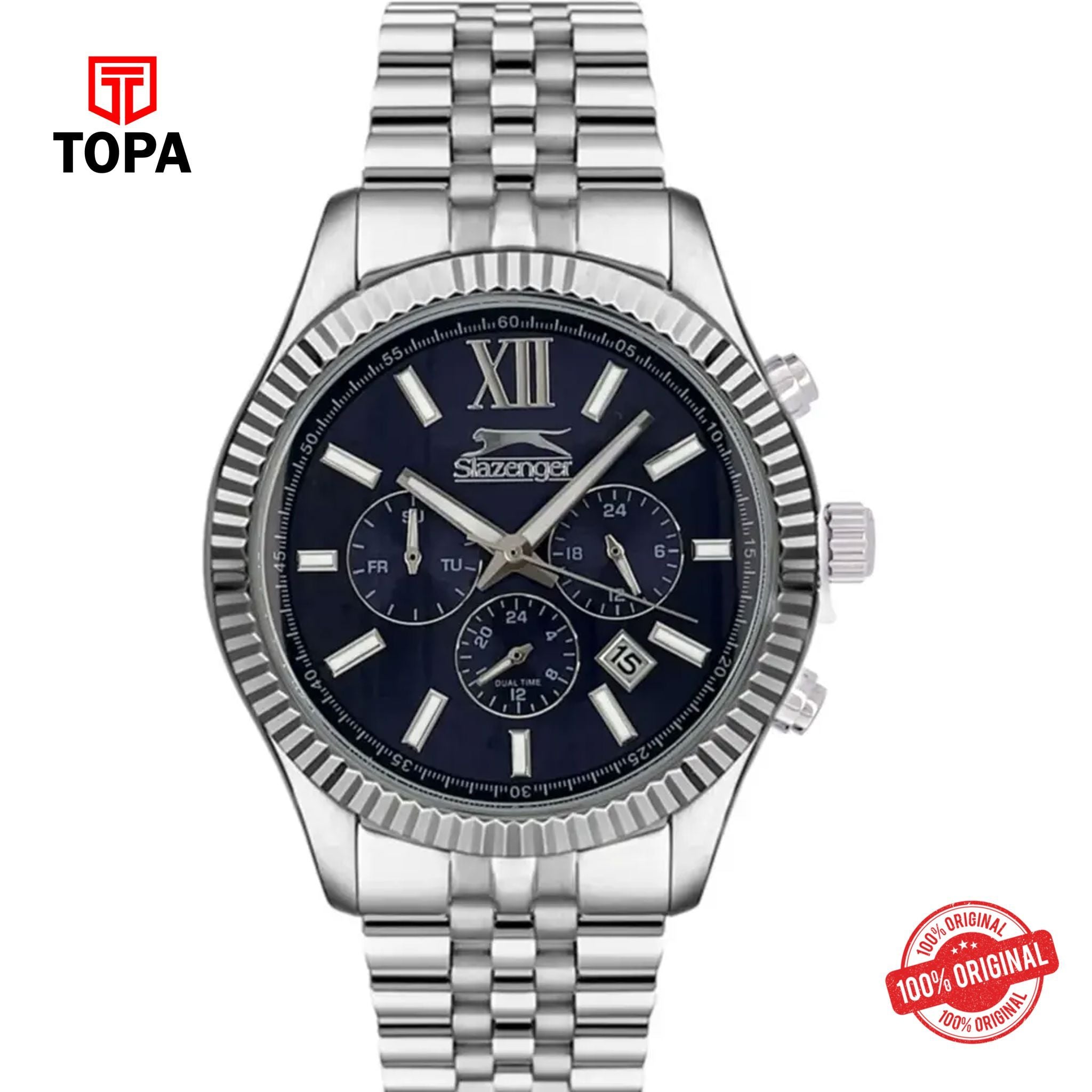 Topa Slazenger-SL.9.1946.2.03-Metal-Band-Men-Watch - Product Image 1