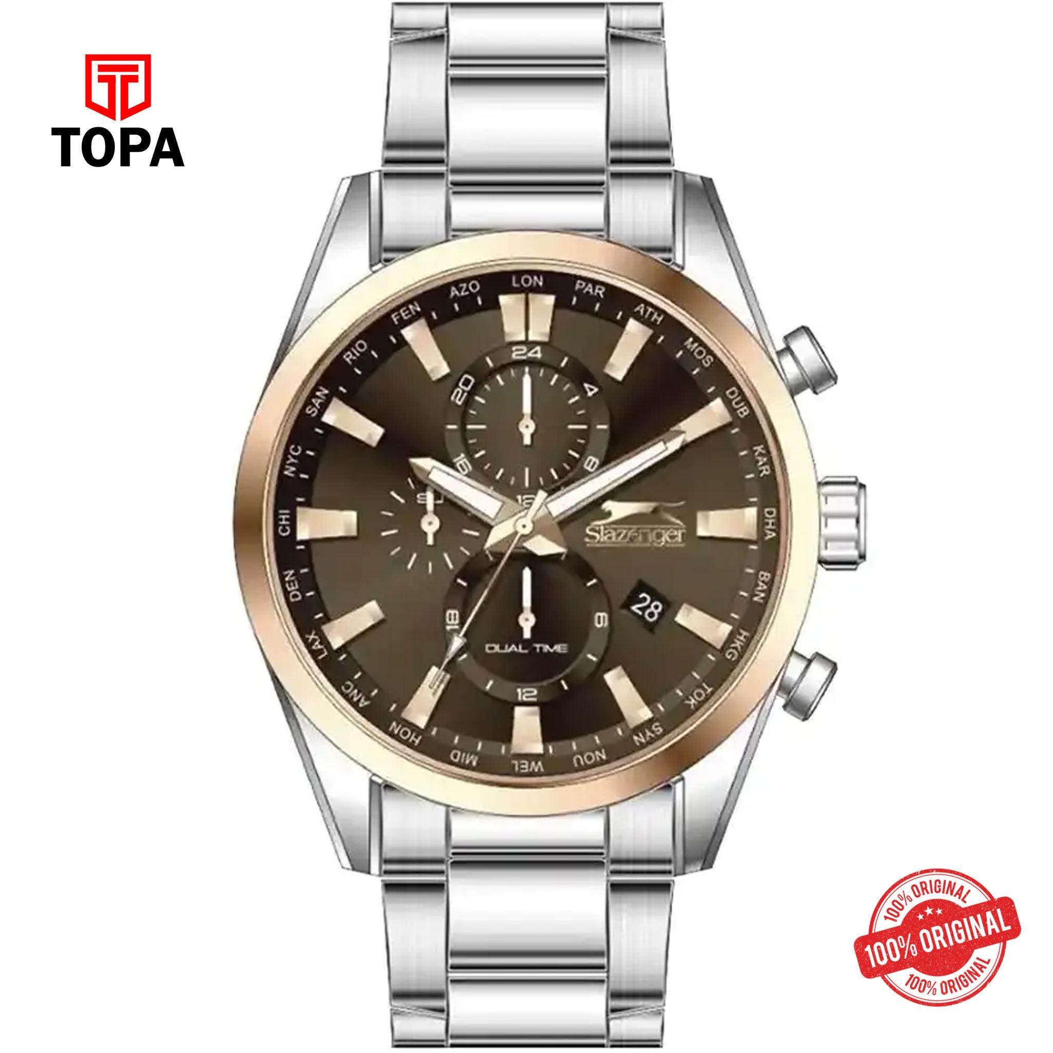 Topa Slazenger-SL.9.2058.2.05-Metal-Band-Men-Watch - Product Image 1