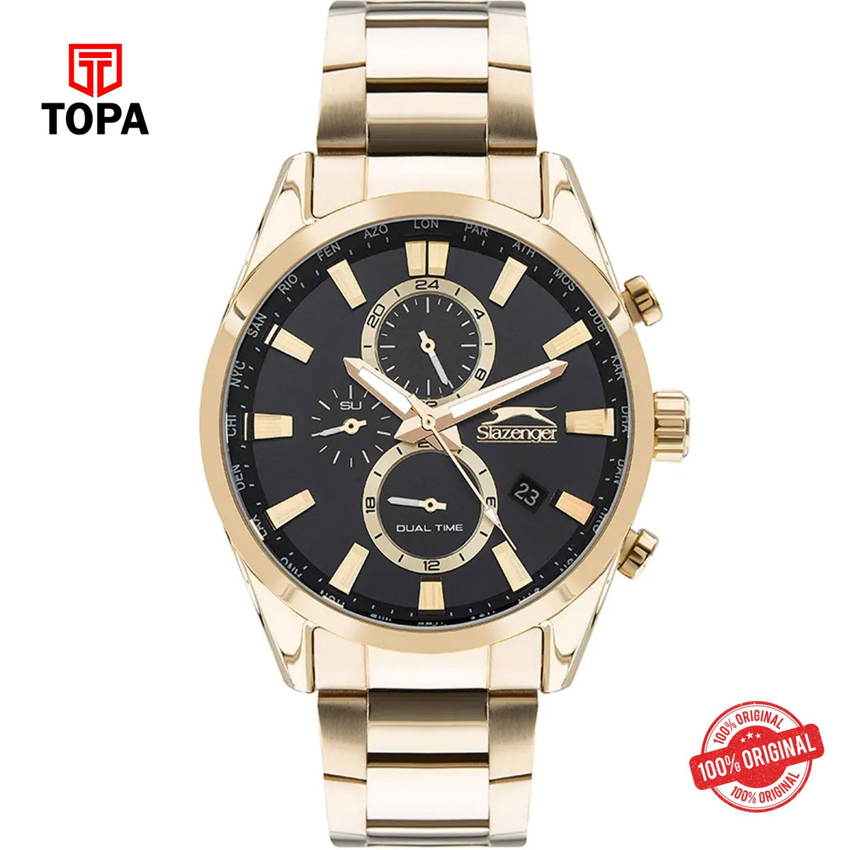 Topa Slazenger-SL.9.2058.2.03-Metal-Band-Men-Watch - Product Image 1