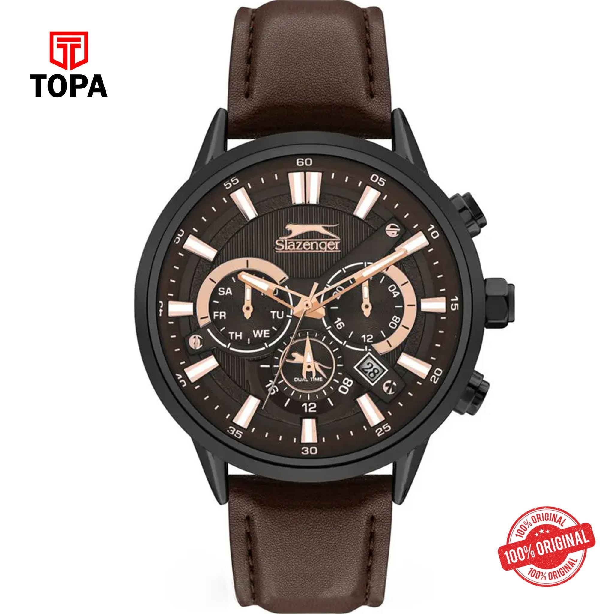 Topa Slazenger-SL.9.2062.2.02-Leather-Band-Men-Watch - Product Image 1