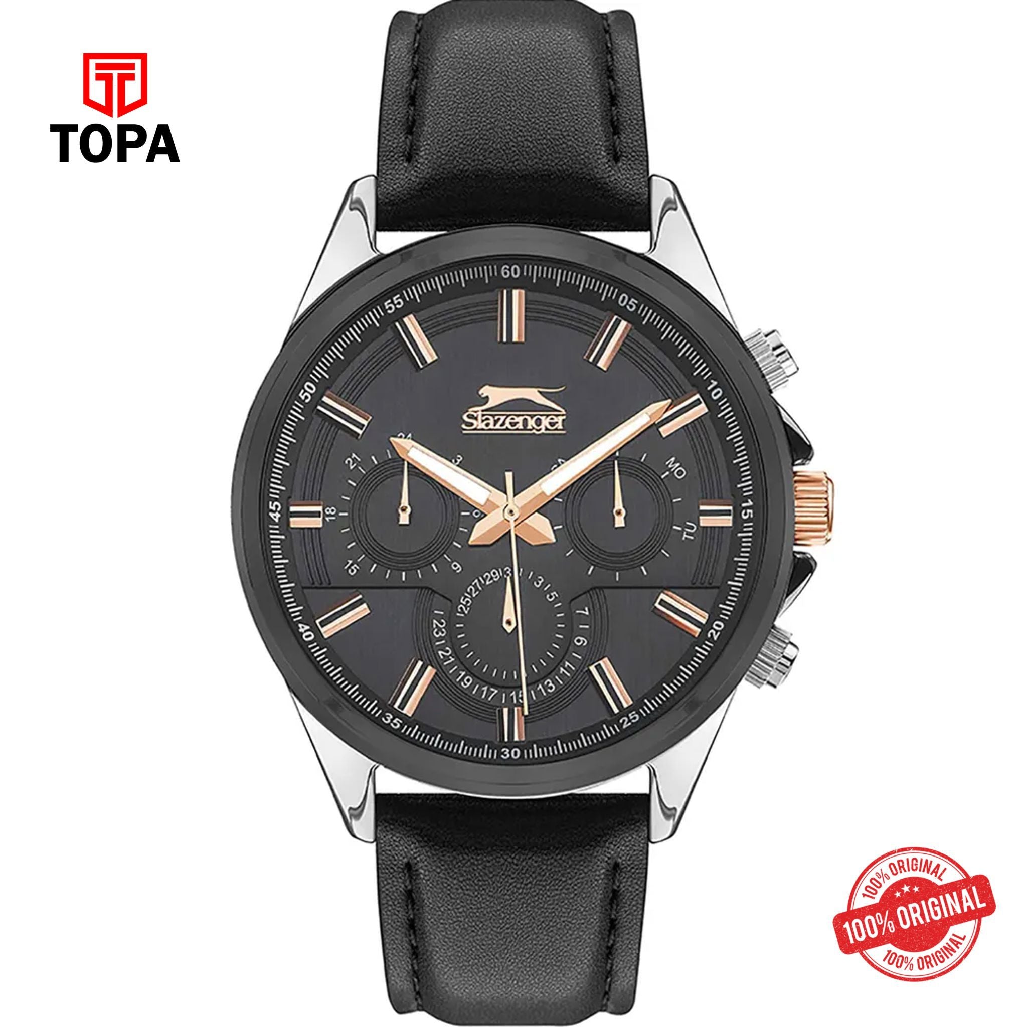 Topa Slazenger-SL.9.2067.2.01-Leather-Band-Men-Watch - Product Image 1