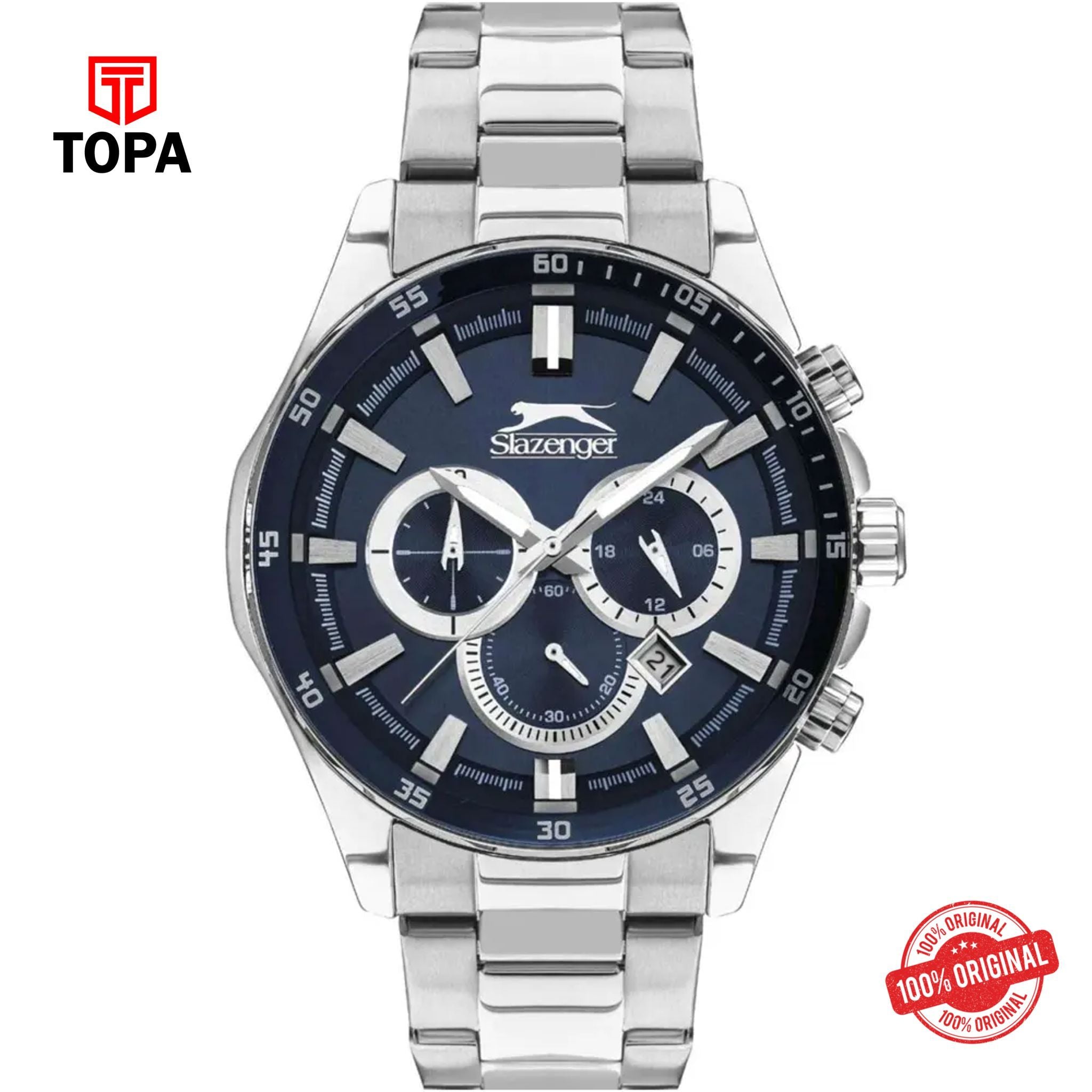 Topa Slazenger-SL.9.2078.2.04-Metal-Band-Men-Watch - Product Image 1