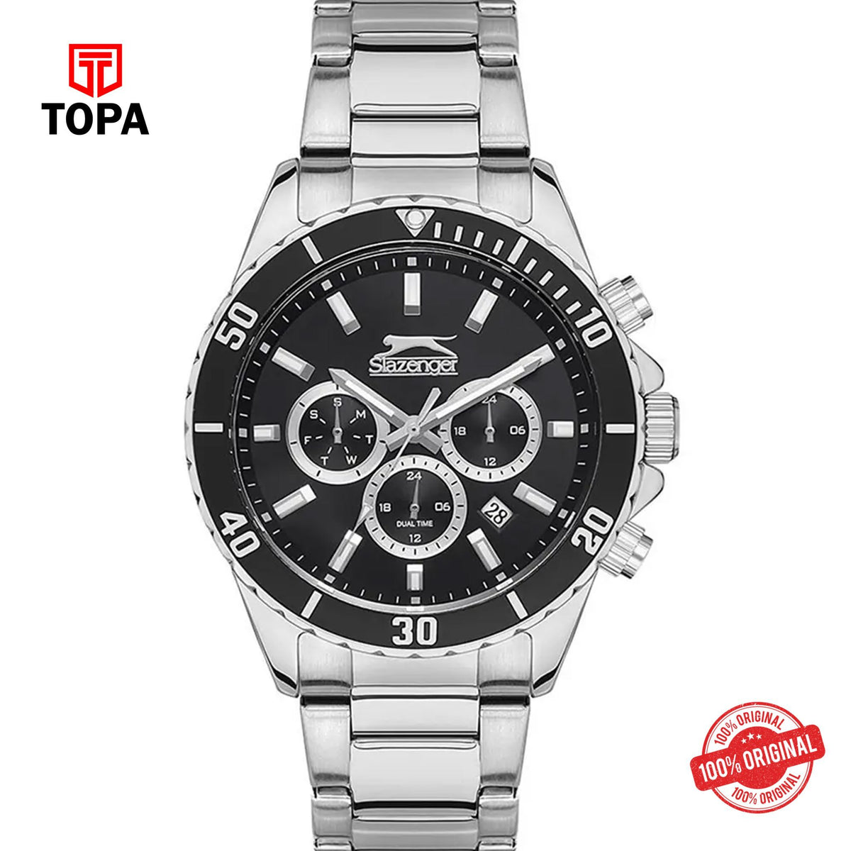 Topa Slazenger-SL.9.2091.2.01-Metal-Band-Men-Watch - Product Image 1