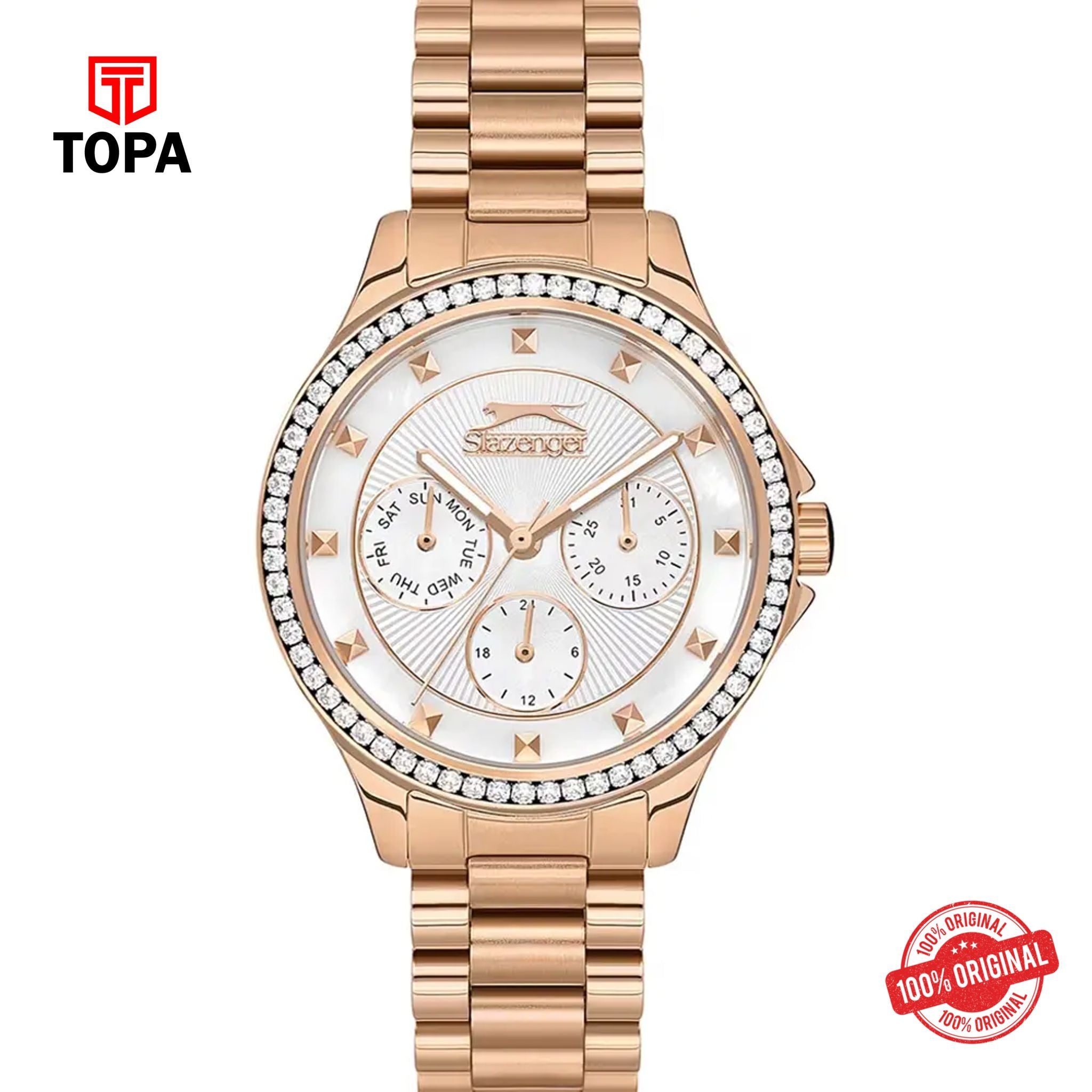 Topa Slazenger-SL.9.2241.4.04-Metal-Band-Women-Watch - Product Image 1