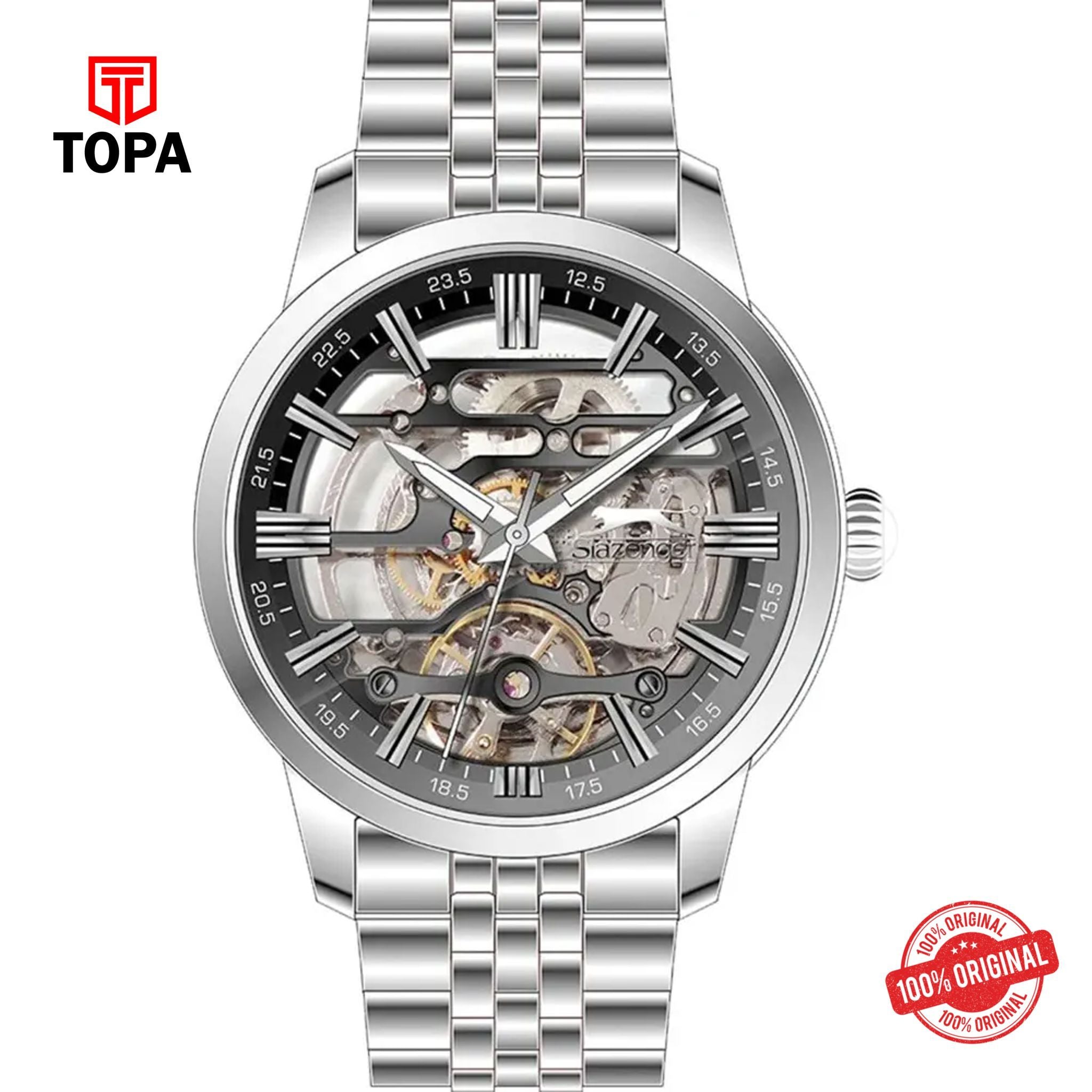 Topa Slazenger-SL.9.2269.1.01-Metal-Band-Men-Watch - Product Image 1