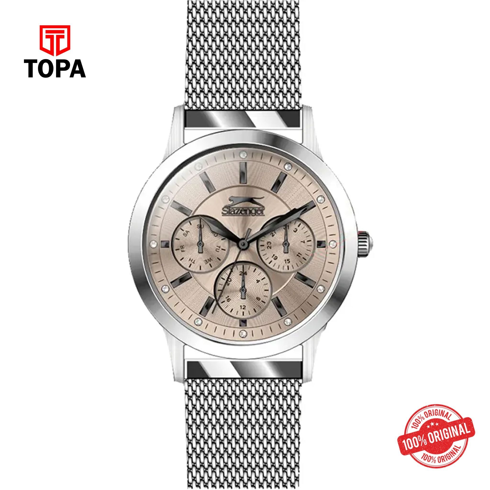 Topa Slazenger-SL.9.6070.4.01-Mesh-Band-Women-Watch - Product Image 1