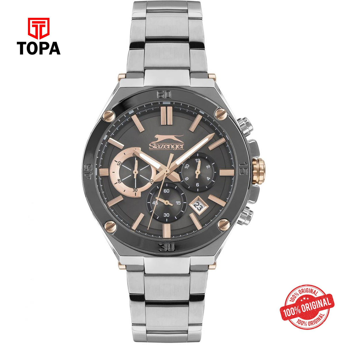 Topa Slazenger-SL.9.6388.2.03-Metal-Band-Men-Watch - Product Image 1