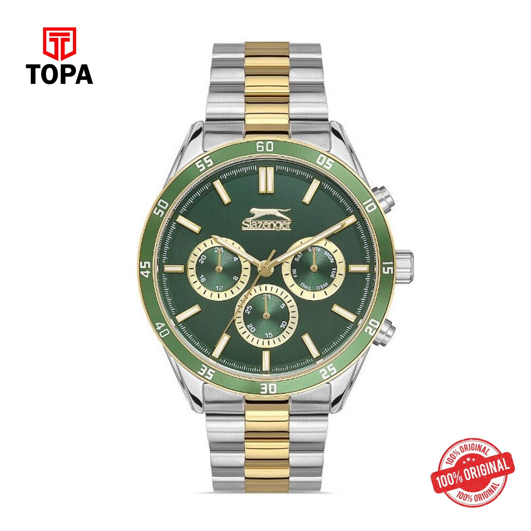 Topa Slazenger - SL.09.2109.2.03 - Gents Stainless Steel Watch  Green - Product Image 1