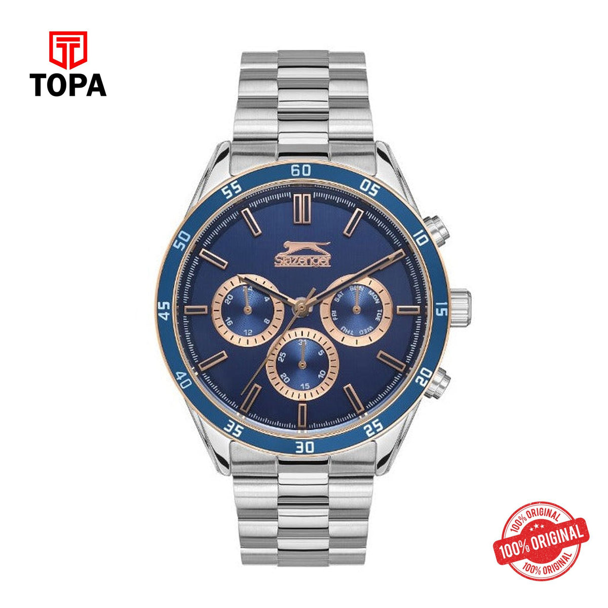 Topa Slazenger - SL.09.2109.2.01 - Gents Stainless Steel Watch Blue - Product Image 1