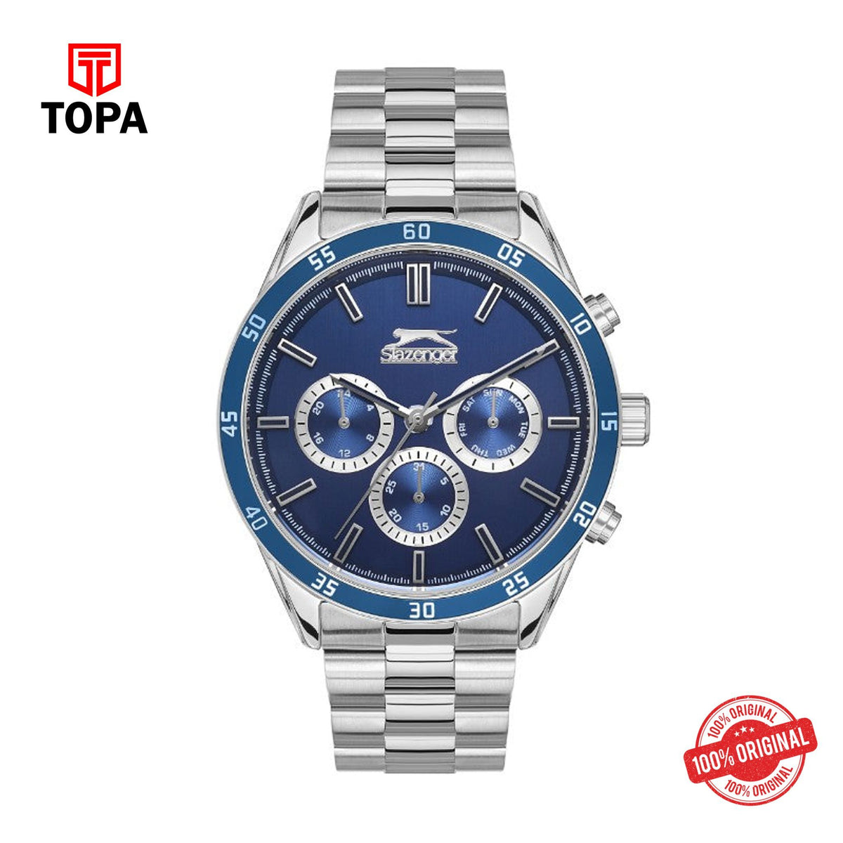 Topa Slazenger - SL.09.2109.2.05 - Gents Stainless Steel Watch Blue - Product Image 1