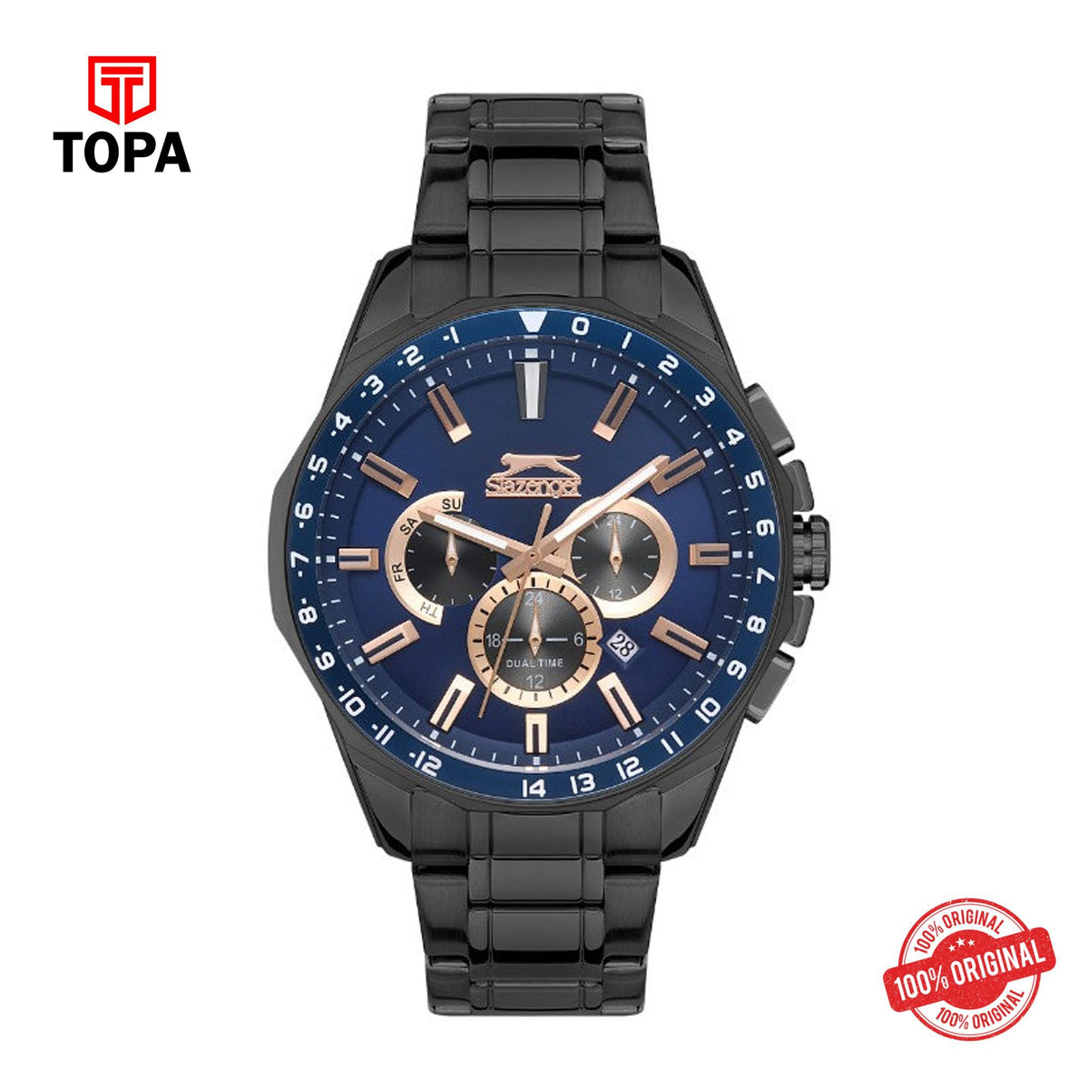Topa Slazenger - SL.09.2112.2.03 - Gents Stainless Steel Watch Blue - Product Image 1