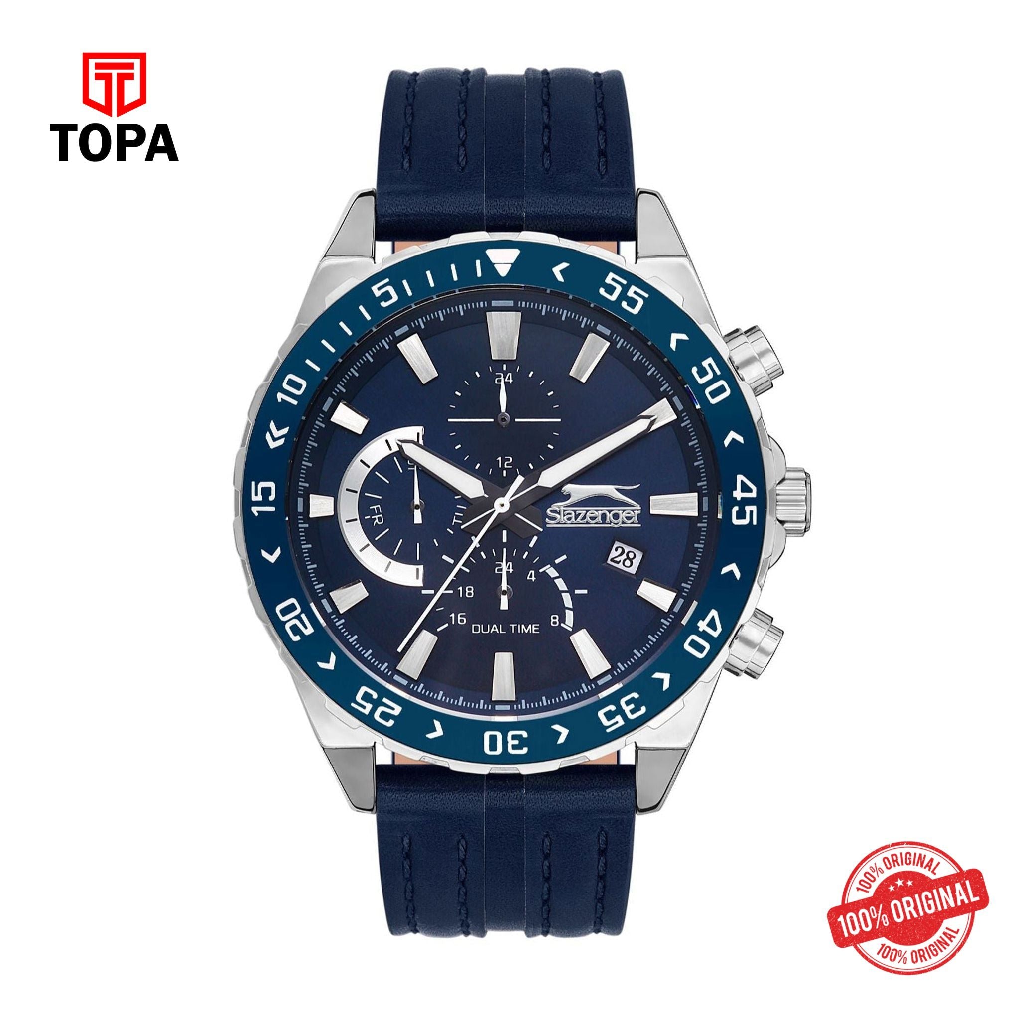 Topa Slazenger - SL.09.2152.2.02 - Gents Leather Strap Watch - Product Image 1