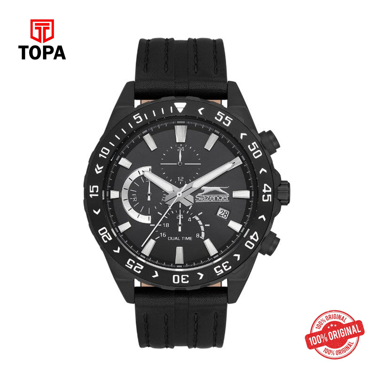 Topa Slazenger - SL.09.2152.2.03 - Gents Stainless Steel Watch Black - Product Image 1