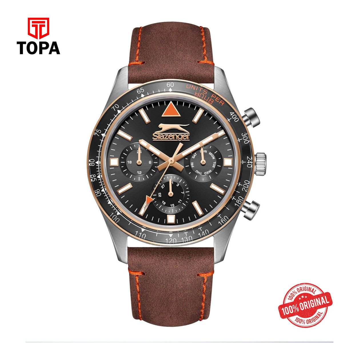Topa Slazenger - SL.09.2361.2.02 - Leather Gents Wrist watch - Product Image 1