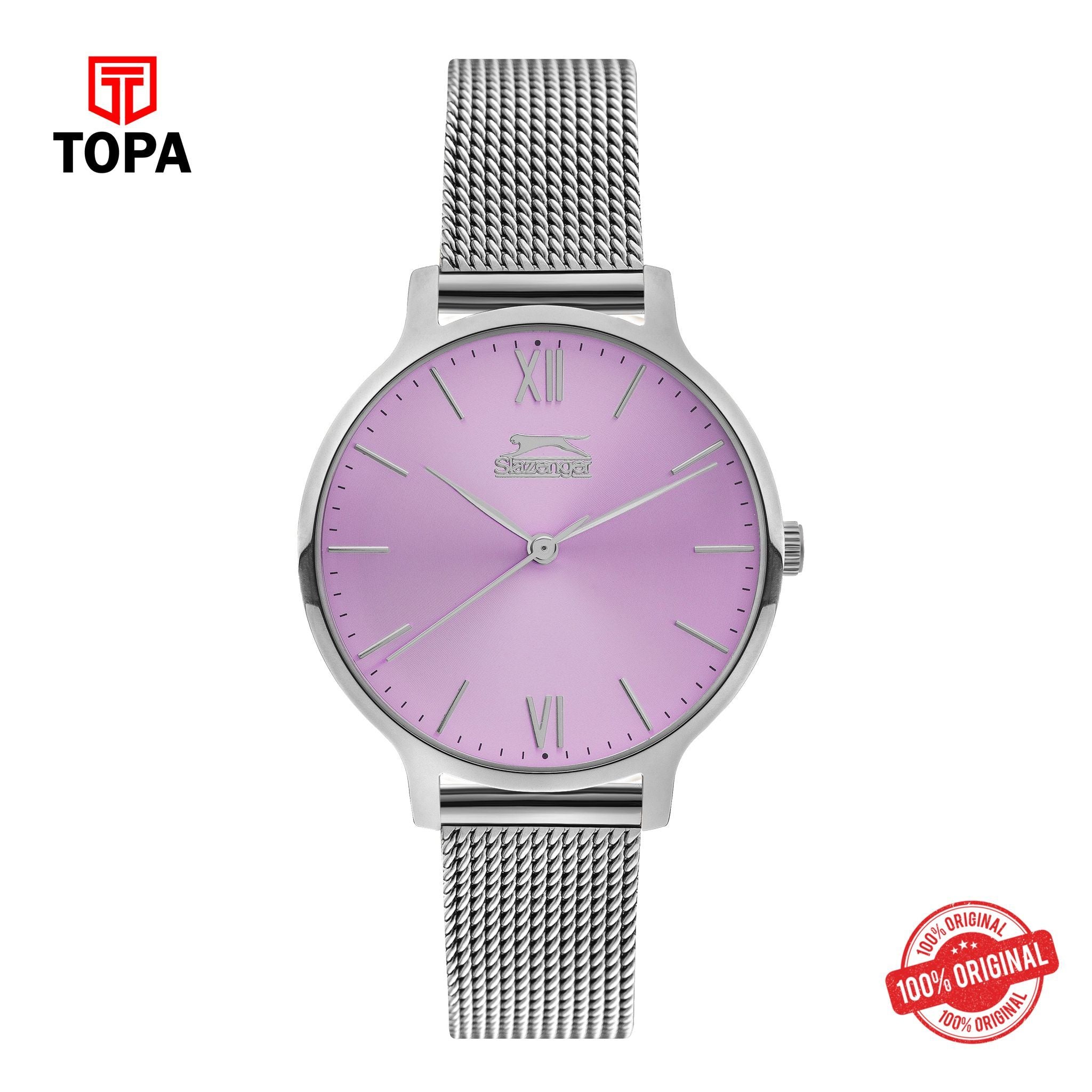 Topa Slazenger - SL.9.1823.2.07 - Quartz Female Band Pink Dial Watch - Product Image 1