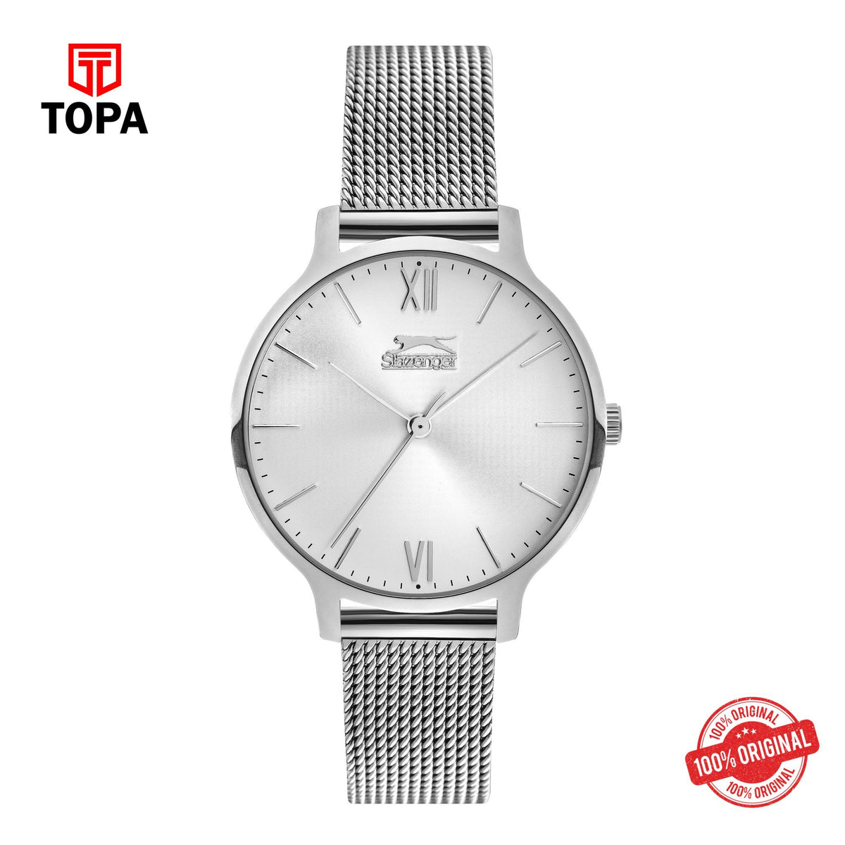 Topa Slazenger - SL.9.1823.2.01 - Quartz Female Band Silver Dial Watch - Product Image 1