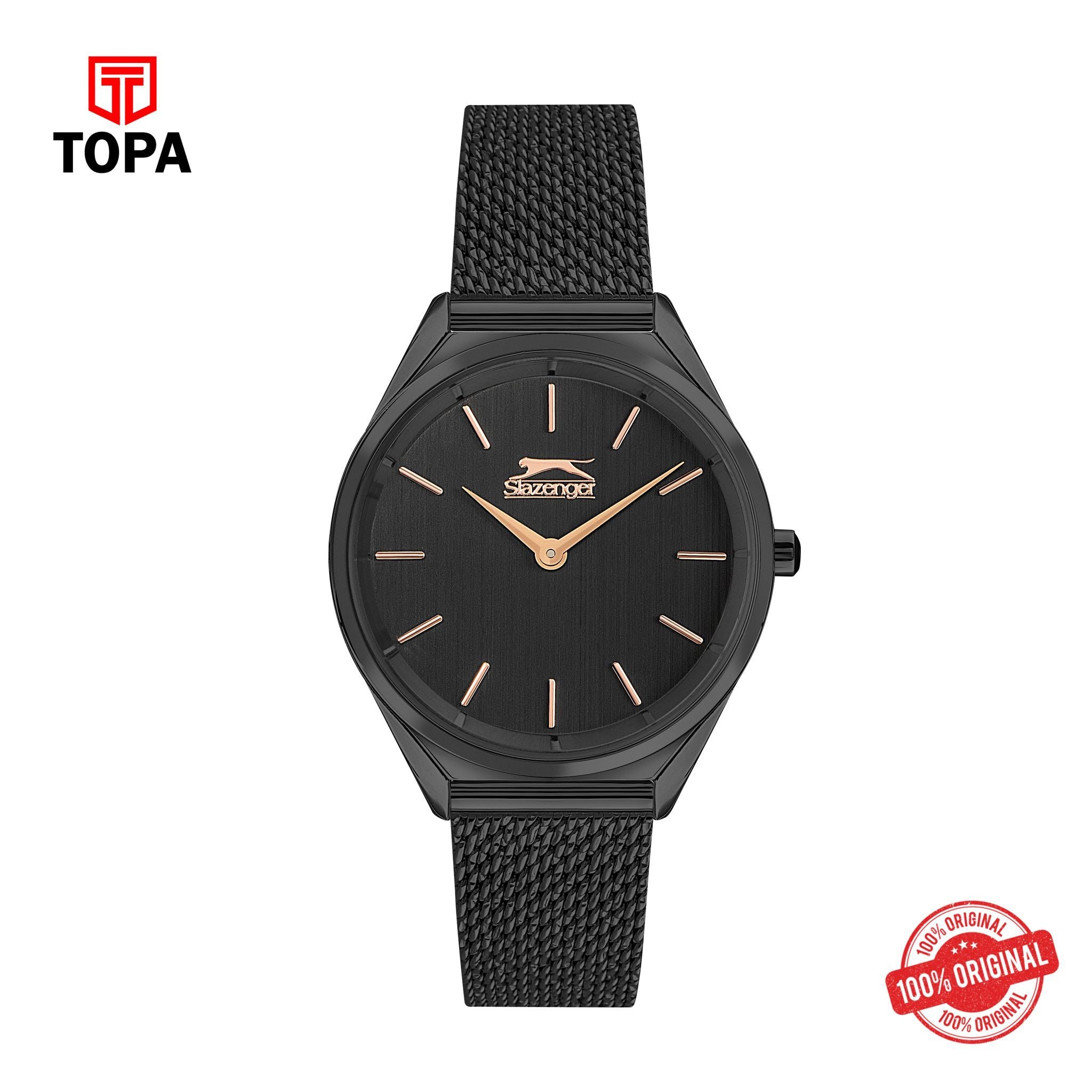 Topa Slazenger - SL.9.1852.3.05 - Quartz Female Band Black Dial Watch - Product Image 1
