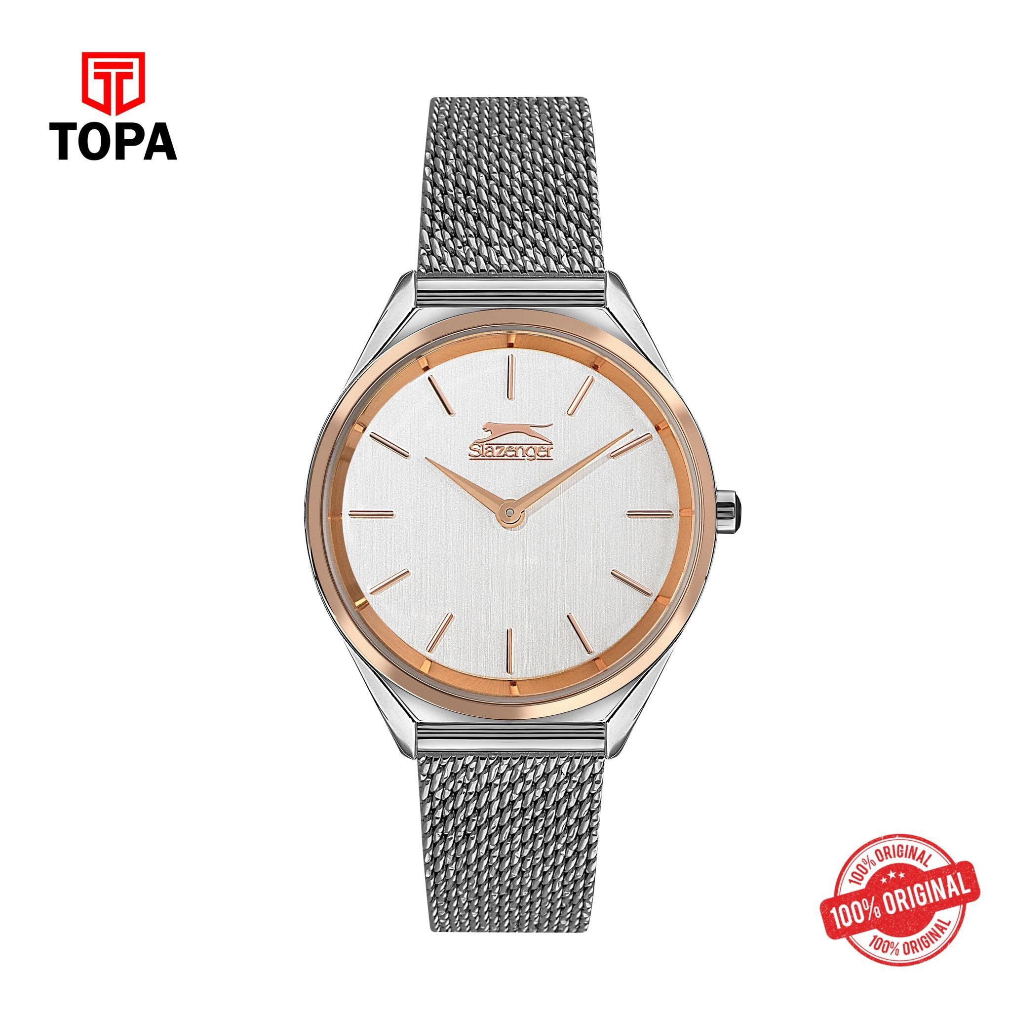 Topa Slazenger - SL.9.1852.3.04 - Quartz Female Band Silver Dial Watch - Product Image 1