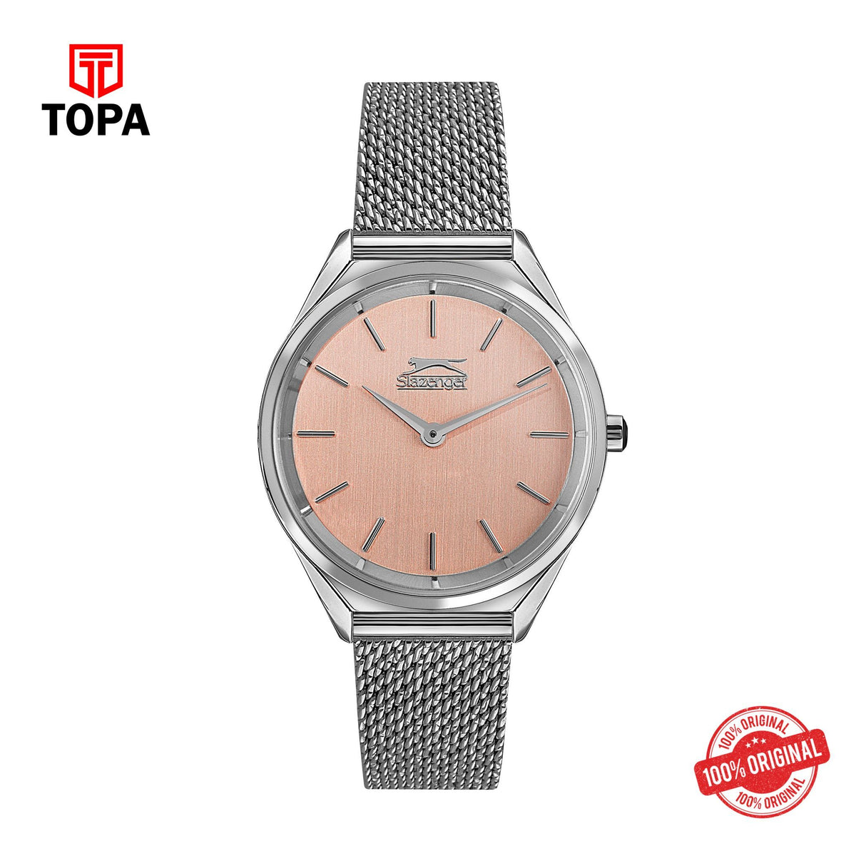 Topa Slazenger - SL.9.1852.3.06 - Quartz Female Band Pink Dial Watch - Product Image 1