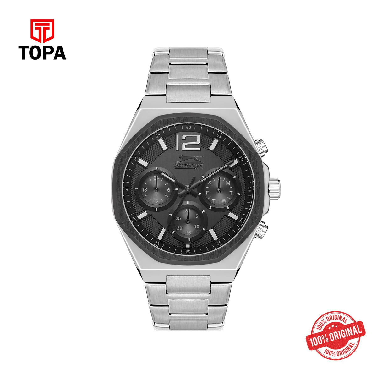 Topa Slazenger - SL.9.2106.2.05 - Quartz Male Band Dial black Watch. - Product Image 1
