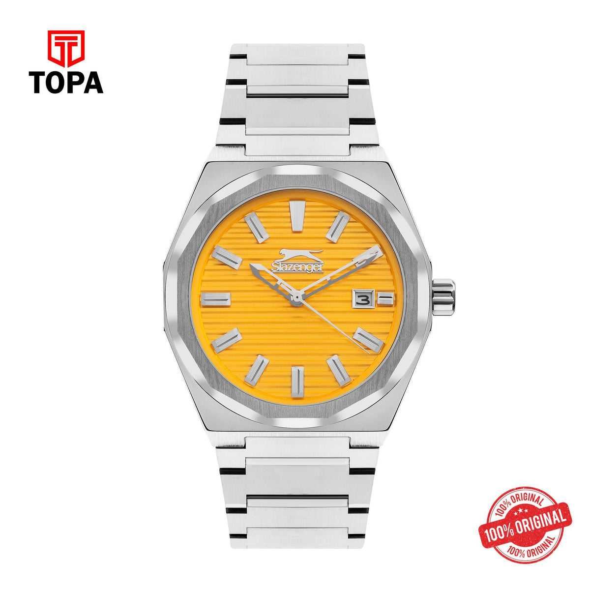 Topa Slazenger - SL.9.2143.1.06 - Quartz Male Band Yellow Dial Watch - Product Image 1