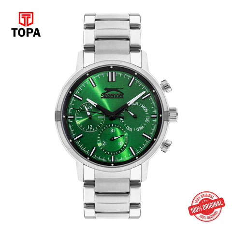Topa Slazenger - SL.9.2213.2.01 - Quartz Male Band Green Dial Watch - Product Image 1