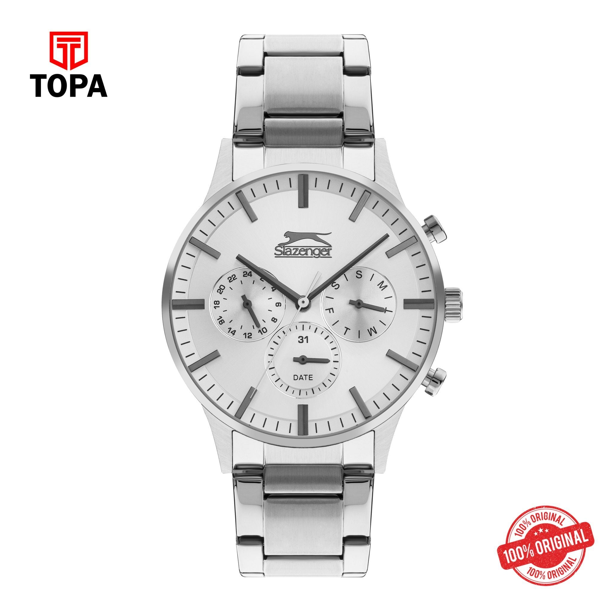 Topa Slazenger - SL.9.2214.2.05 - Quartz Male Band Silver Dial Watch - Product Image 1