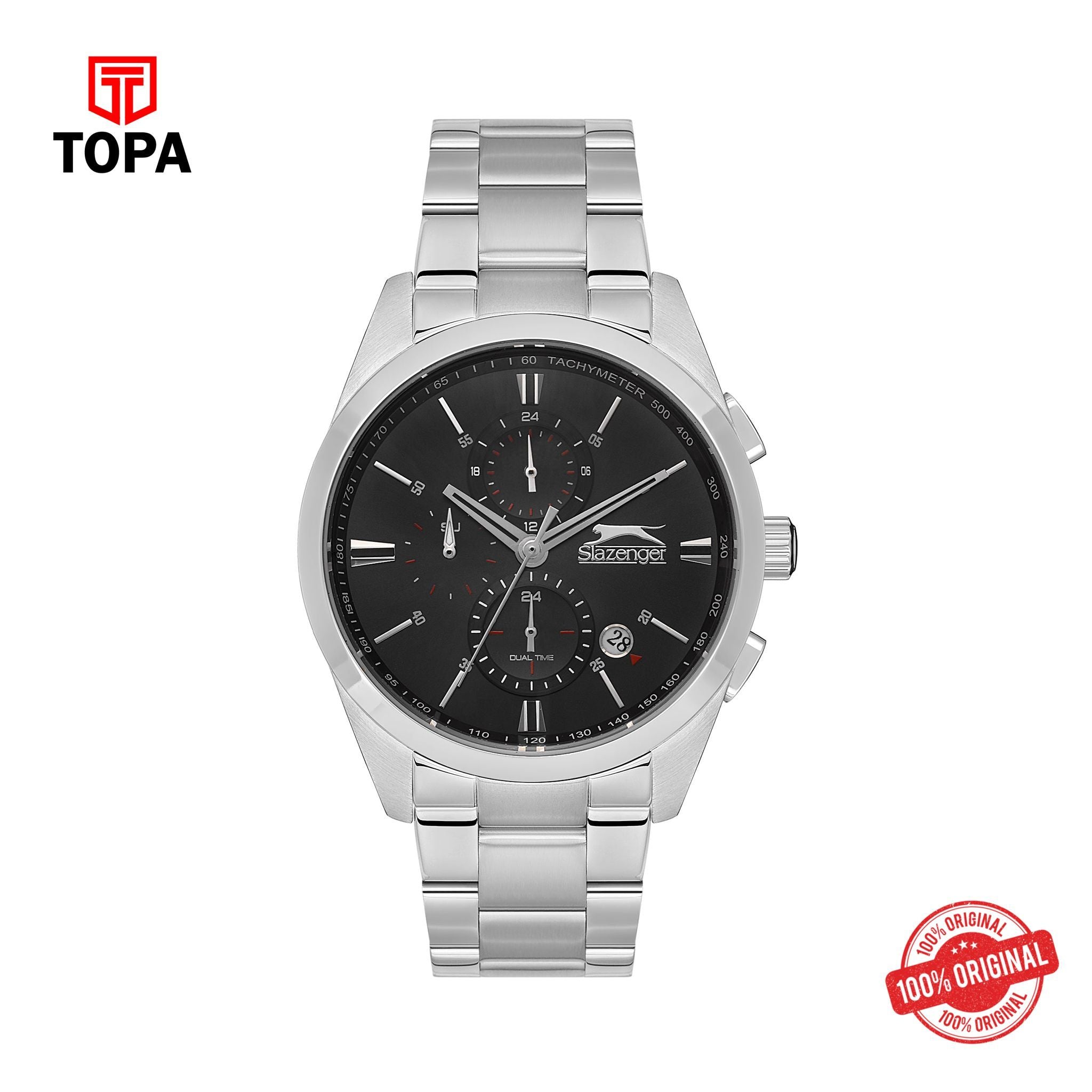 Topa Slazenger - SL.9.2215.2.02 - Quartz Male Band Black Dial Watch - Product Image 1