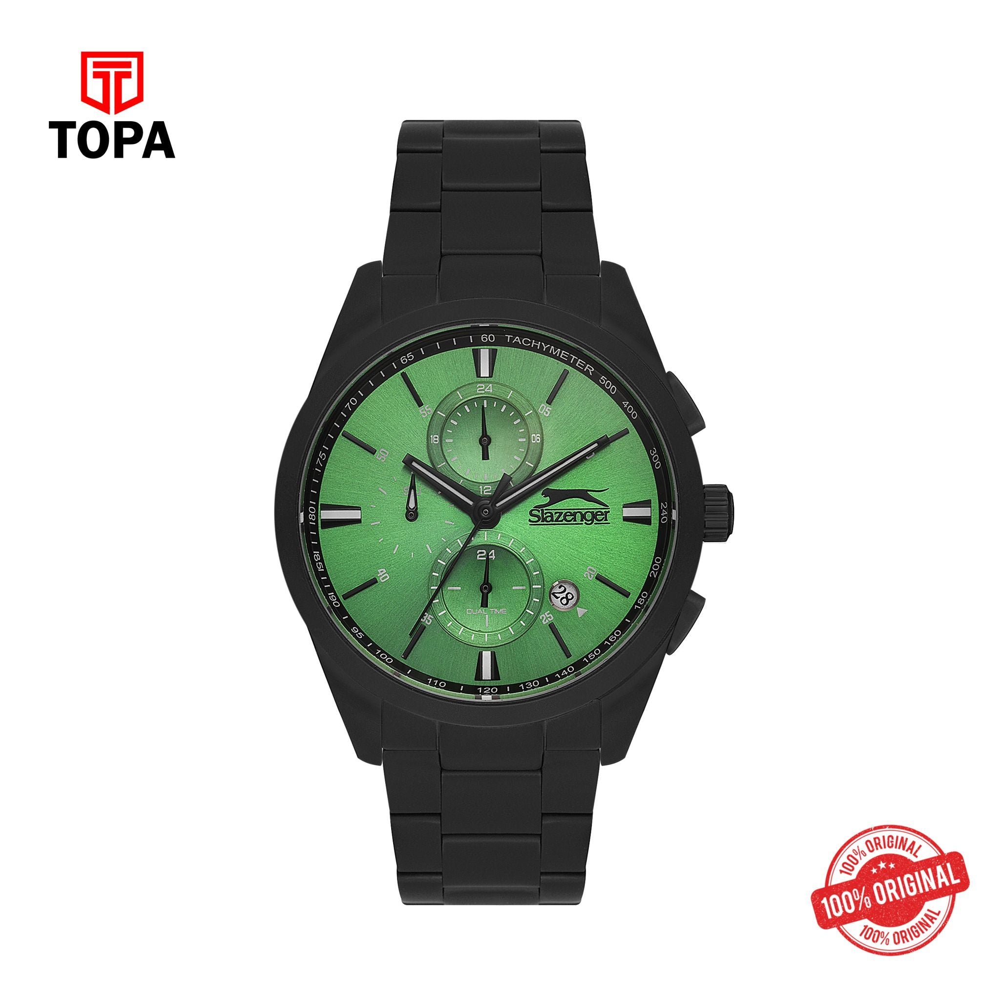 Topa Slazenger - SL.9.2215.2.01 - Quartz Male Band Green Dial Watch - Product Image 1