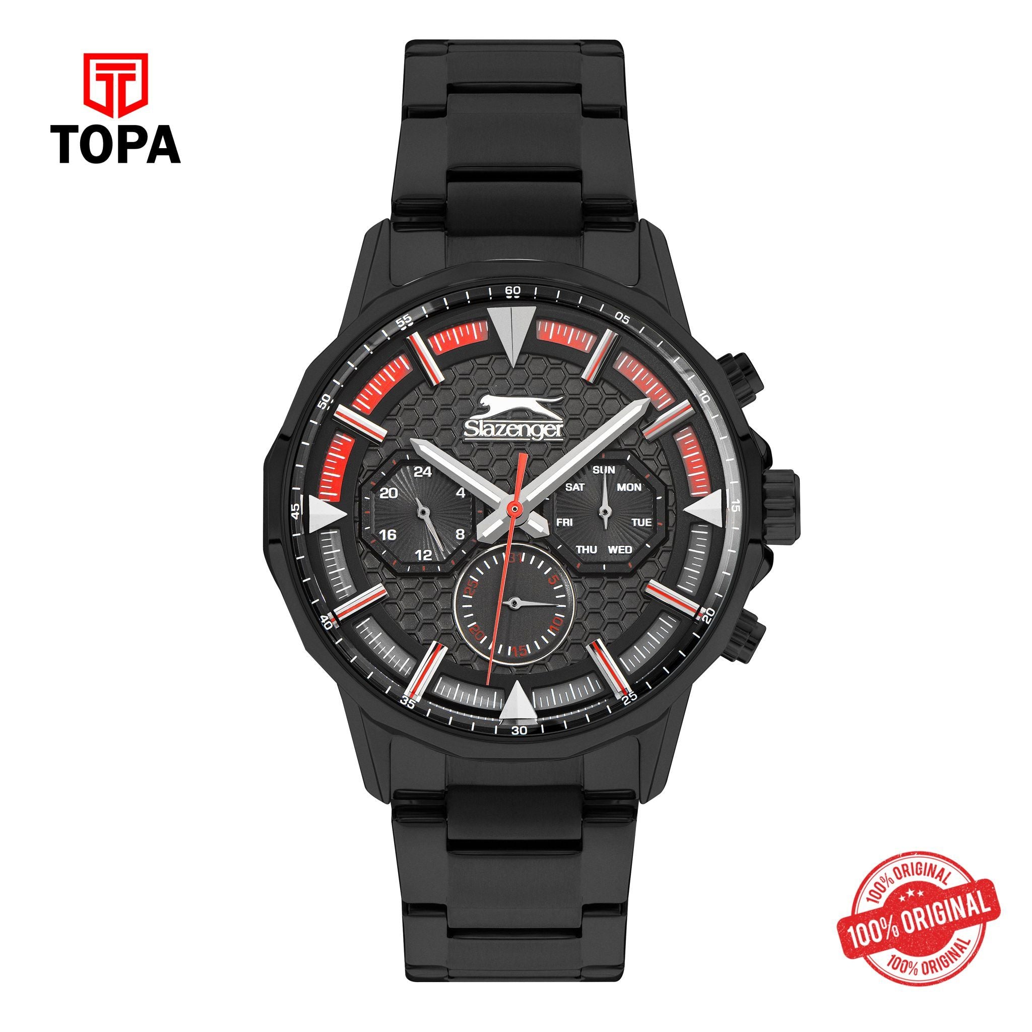 Topa Slazenger - SL.9.2216.2.05 - Quartz Male Band Black Dial Watch - Product Image 1