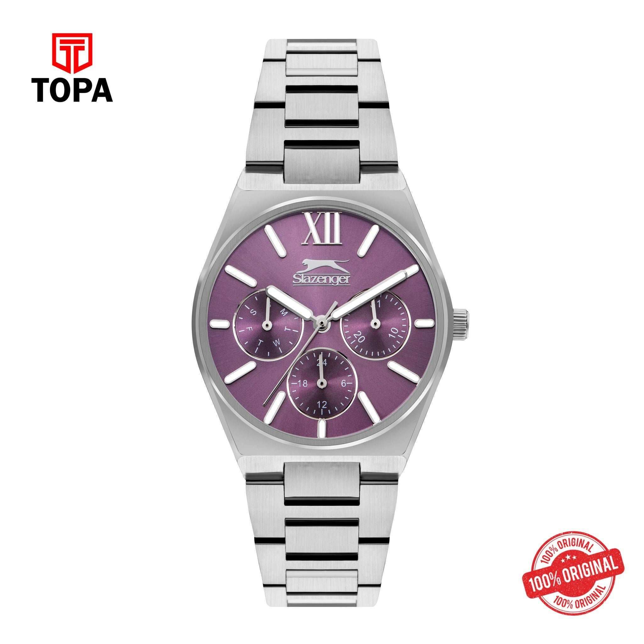 Topa Slazenger - SL.9.2243.4.08 - Quartz Female Purple Dial Watch - Product Image 1